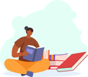 پیش‌نمایش فایل girl-reading-book-8549351 از پک روز جهانی کتاب