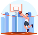 پیش‌نمایش فایل basketball-player-8933147 از پک ورزش و ورزش