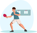 پیش‌نمایش فایل man-playing-table-tennis-8933152 از پک ورزش و ورزش