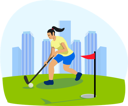 پیش‌نمایش فایل golf-player-8933306 از پک ورزش و ورزش