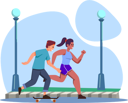 پیش‌نمایش فایل couple-jogging-8933022 از پک ورزش و ورزش