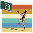 پیش‌نمایش فایل basketball-shot-8946137 از پک وینتیج رترو