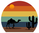 پیش‌نمایش فایل camel-in-the-desert-8945675 از پک وینتیج رترو