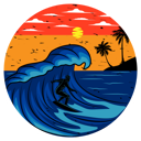 پیش‌نمایش فایل surfing-day-8944445 از پک وینتیج رترو