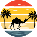 پیش‌نمایش فایل camel-in-the-river-8946749 از پک وینتیج رترو