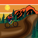 پیش‌نمایش فایل biker-in-mountain-8962530 از پک وینتیج رترو