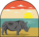 پیش‌نمایش فایل rhino-8962523 از پک وینتیج رترو