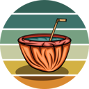پیش‌نمایش فایل coconut-8961455 از پک وینتیج رترو