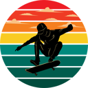 پیش‌نمایش فایل skateboard-8962696 از پک وینتیج رترو