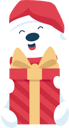 پیش‌نمایش فایل bear-with-christmas-gift-7154288 از پک حیوان کریسمسی