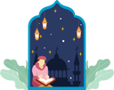 پیش‌نمایش فایل boy-read-quran-in-ramadan-night-8115438 از پک رمضان