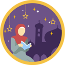 پیش‌نمایش فایل girl-read-quran-in-ramadan-night-8115444 از پک رمضان