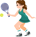 پیش‌نمایش فایل female-tennis-player-8905748 از پک کاراکتر ورزش و ورزش