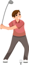 پیش‌نمایش فایل golfer-8905749 از پک کاراکتر ورزش و ورزش