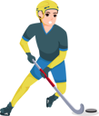 پیش‌نمایش فایل hockey-player-8905752 از پک کاراکتر ورزش و ورزش
