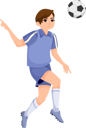 پیش‌نمایش فایل footbal-player-8931508 از پک کاراکتر ورزش و ورزش