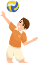 پیش‌نمایش فایل volleyball-player-8931494 از پک کاراکتر ورزش و ورزش