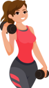 پیش‌نمایش فایل woman-doing-exercise-8931501 از پک کاراکتر ورزش و ورزش