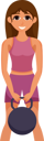 پیش‌نمایش فایل woman-doing-exercise-8931503 از پک کاراکتر ورزش و ورزش