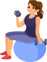 پیش‌نمایش فایل woman-doing-exercise-8931511 از پک کاراکتر ورزش و ورزش