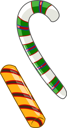 پیش‌نمایش فایل two-christmas-candy-canes-7135474 از پک عنصر کریسمس