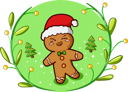 پیش‌نمایش فایل biscuit-with-christmas-hat-7135657 از پک عنصر کریسمس