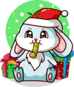 پیش‌نمایش فایل rabbit-blowing-a-trumpet-and-some-christmas-presents-7135661 از پک عنصر کریسمس