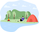 پیش‌نمایش فایل man-camping-7292867 از پک سفر