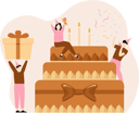پیش‌نمایش فایل birthday-cake-cutting-7330151 از پک جشن تولد