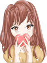 پیش‌نمایش فایل brown-haired-girl-with-heart-8091412 از پک شخصیت دختر