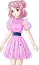 پیش‌نمایش فایل cute-girl-wearing-pink-dress-8091410 از پک شخصیت دختر