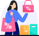 پیش‌نمایش فایل girl-with-shopping-bag-8771809 از پک سرگرمی‌های آخر هفته