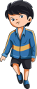 پیش‌نمایش فایل boy-standing-9798361 از پک شخصیت کودکان