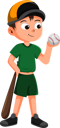 پیش‌نمایش فایل baseball-player-character-9798296 از پک شخصیت ورزشی کودکان