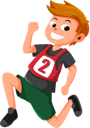 پیش‌نمایش فایل runner-character-9798295 از پک شخصیت ورزشی کودکان