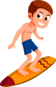 پیش‌نمایش فایل surfer-character-9798297 از پک شخصیت ورزشی کودکان