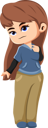 پیش‌نمایش فایل cute-girl-character-10046835 از پک شخصیت کودکان
