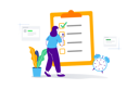 پیش‌نمایش فایل woman-creating-to-do-list-8054975 از پک مدیریت زمان