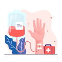 پیش‌نمایش فایل blood-transfusion-from-blood-bag-transferring-to-human-arm-9307626 از پک اهداکنندگان خون