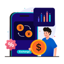 پیش‌نمایش فایل financial-transactions-and-currency-exchange-10624874 از پک بانک نئو
