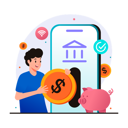 پیش‌نمایش فایل mobile-deposit-saving-money-10624875 از پک بانک نئو