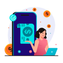 پیش‌نمایش فایل money-transfer-using-smartphone-10624876 از پک بانک نئو