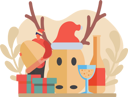 پیش‌نمایش فایل everyone-celebrates-christmas-flat-design-6935390 از پک جشن کریسمس