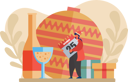 پیش‌نمایش فایل man-enjoying-christmas-party-6935393 از پک جشن کریسمس