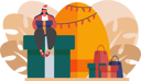 پیش‌نمایش فایل girl-buy-christmas-gift-6935703 از پک جشن کریسمس
