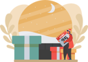 پیش‌نمایش فایل girl-enjoying-christmas-party-6935706 از پک جشن کریسمس