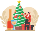 پیش‌نمایش فایل man-enjoying-christmas-party-6935735 از پک جشن کریسمس