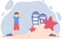 پیش‌نمایش فایل boy-relaxing-at-beach-8804202 از پک سرگرمی‌های آخر هفته