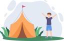 پیش‌نمایش فایل boy-camping-8804198 از پک سرگرمی‌های آخر هفته