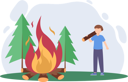 پیش‌نمایش فایل man-with-bonfire-8804199 از پک سرگرمی‌های آخر هفته